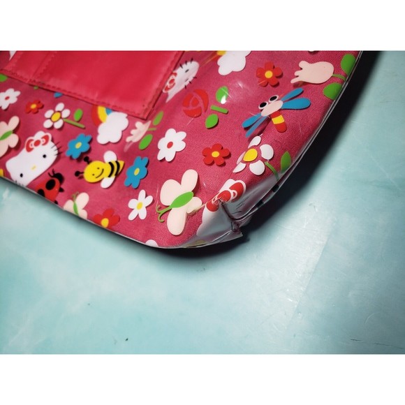 Hello Kitty Sanrio Girls Crossbody Messenger Bag Pink Rainbow GUC Strap - Picture 9 of 11
